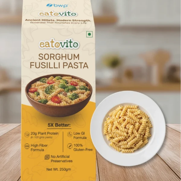 Sorghum Fusilli Pasta